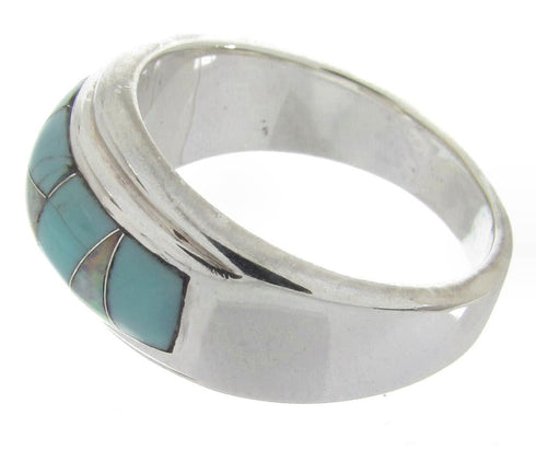 Opal Turquoise Southwest Sterling Silver Ring Size 5-3/4 MW64469